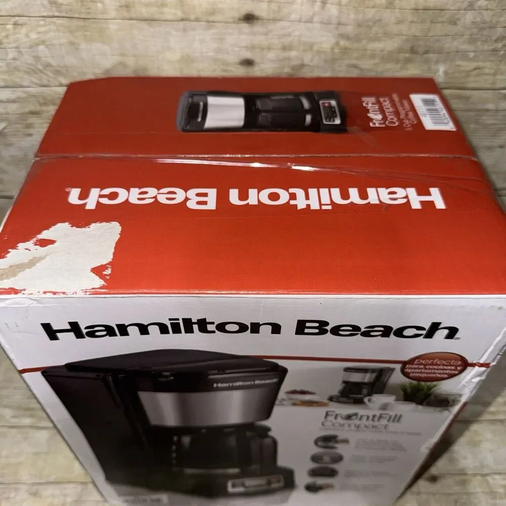 New In Box Hamilton Beach FrontFill Compact 5 Cup Coffee Maker Black In Color